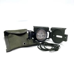 Tritium Lensatic Compass & Belt Carry Pouch Olive